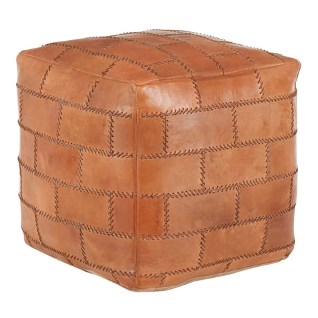 Cobbler - Industrial Pouf - Brown - Furniture Home Direct