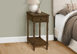 Accent End Table, 2 Tier, Storage Drawer, Traditional Stylish Design - Furniture Home Direct