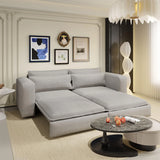 Sleeper Pull Out Sofa Bed, 3 In 1 Convertible Chaise Lounge - Furniture Home Direct