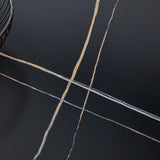 Dining Table Black Marble With Gold Butterfly Legs Black - Furniture Home Direct