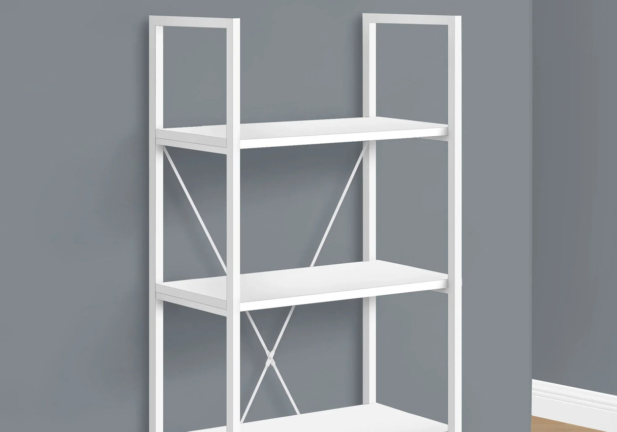 Bookshelf, Bookcase, 4 Tier, Office, Bedroom, Contemporary, Modern - Furniture Home Direct