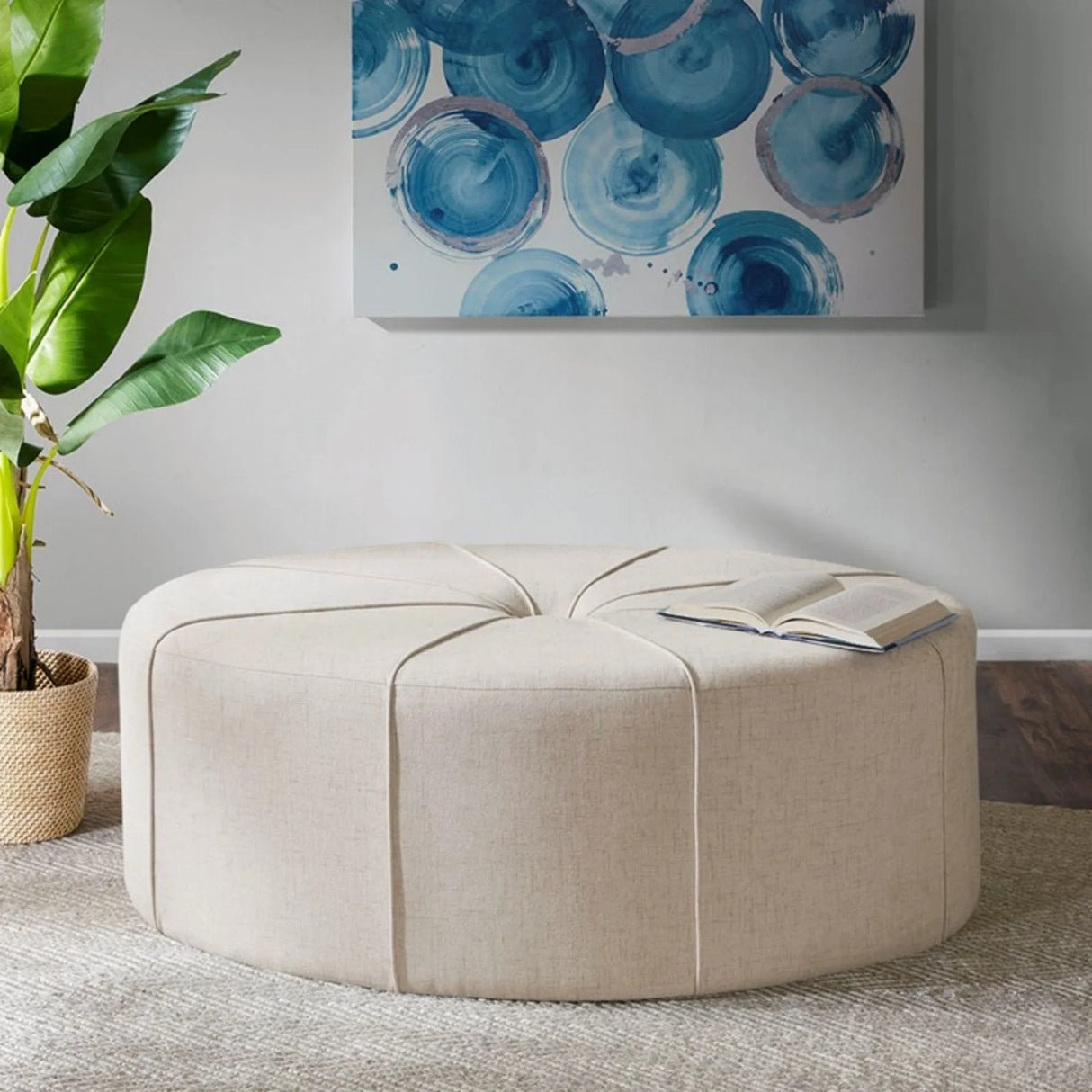 Modern Style Large Cocktail Ottoman - Furniture Home Direct