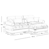 Super Comfort Oversized Modular Sectional Sofa With Movable Ottoman - Furniture Home Direct