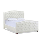 Marcella - Upholstered Shelter Headboard Bed Set - Furniture Home Direct