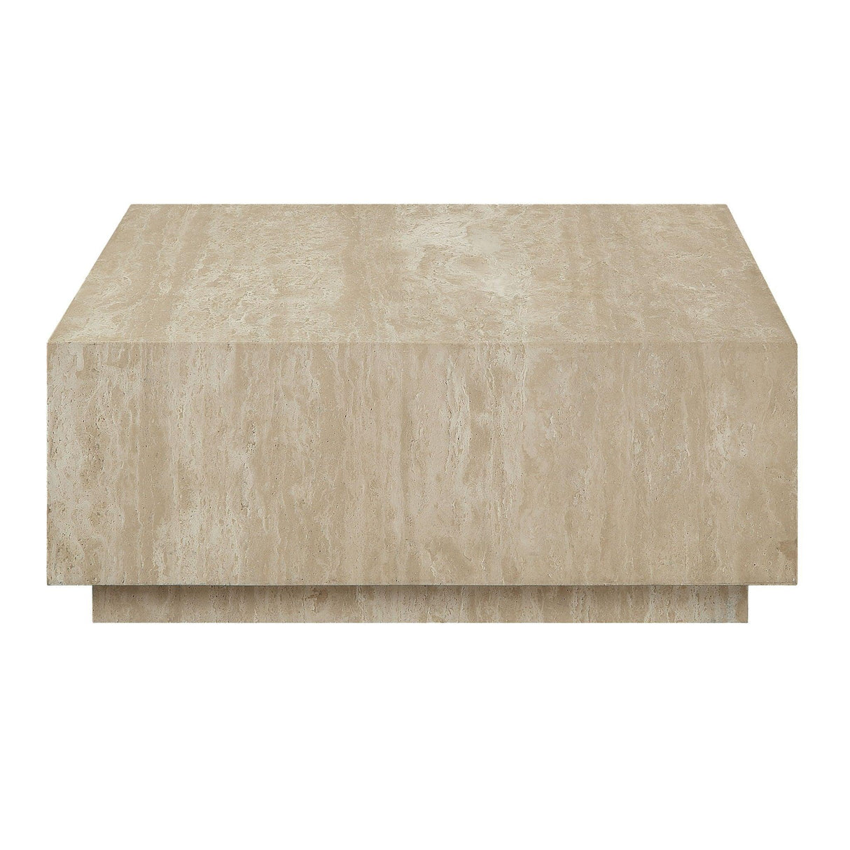Deon - Travertine Table - Beige - Furniture Home Direct