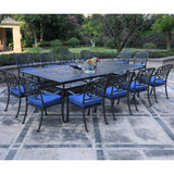 Rectangular Metal Dining Set With Cushions - Furniture Home Direct