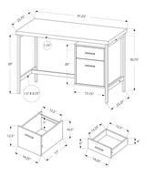 Computer Desk For Home Office, Left, Right Set - Up, Storage Drawers, Modern Design - Furniture Home Direct