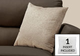 Square Pillows, Insert Included, Decorative Throw, Hypoallergenic Polyester - Furniture Home Direct