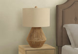 Lighting, Table Lamp, Rope, Resin, Transitional - Brown - Furniture Home Direct