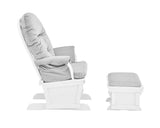 Madison - Glider & Ottoman - White Base - Furniture Home Direct