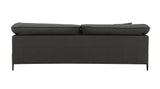 Tadi - Top Grain Leather Loveseat - Black - Furniture Home Direct