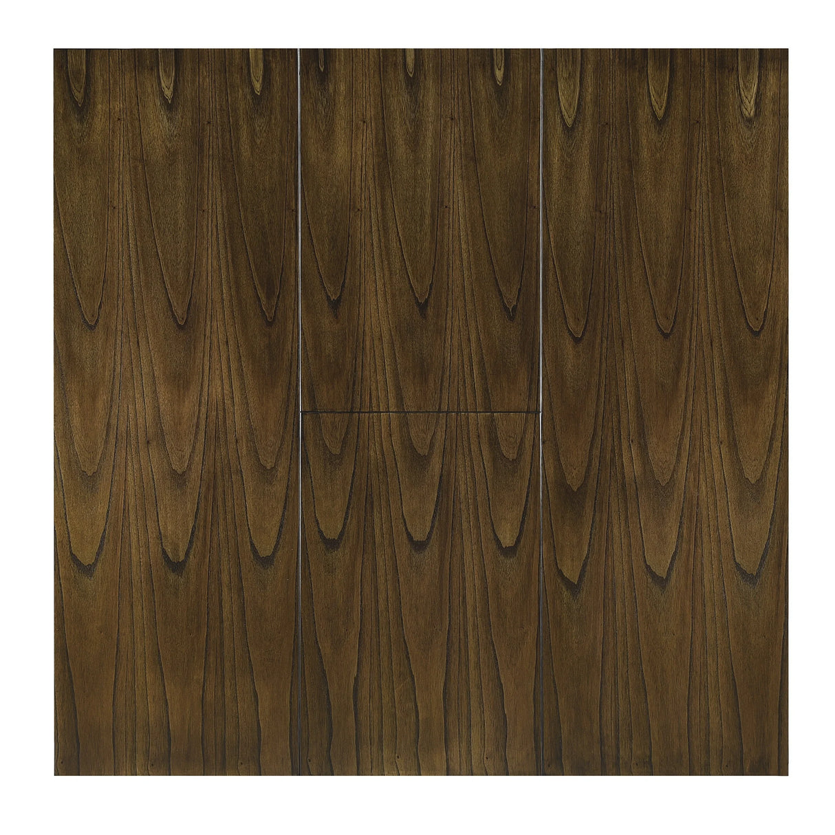 Dining Set With Self Storing Leaf And 6 Wood Chairs Brown - Furniture Home Direct