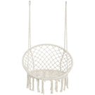 Macrame Hanging Hammock Chair, Cotton Rope Swing For Indoor And Outdoor Use - Furniture Home Direct