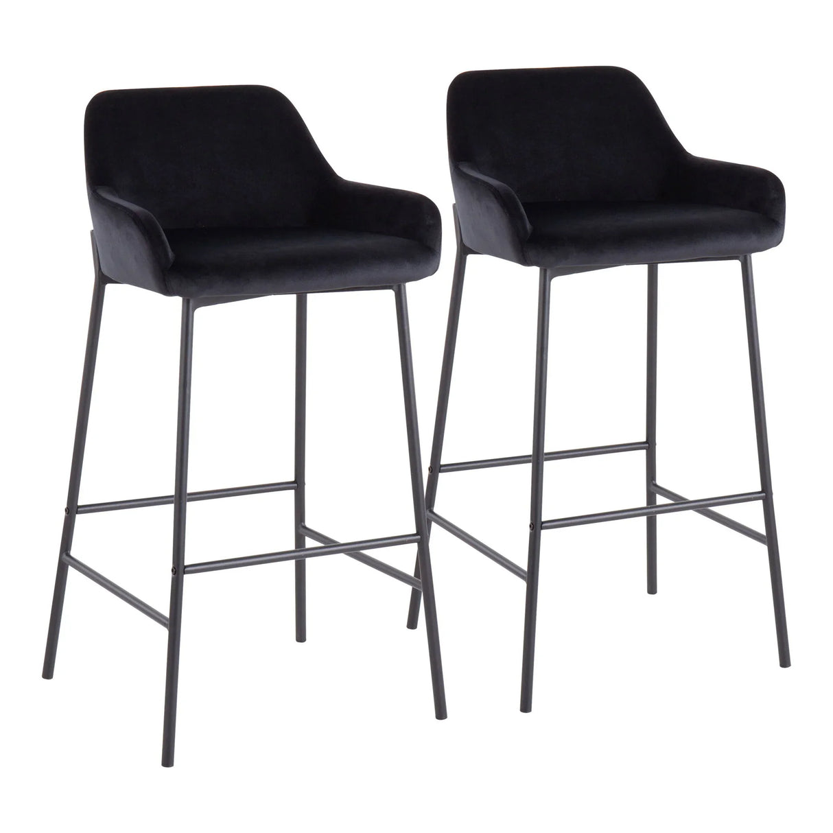 Daniella - Industrial Fixed Height Bar Stool (Set of 2) - Furniture Home Direct