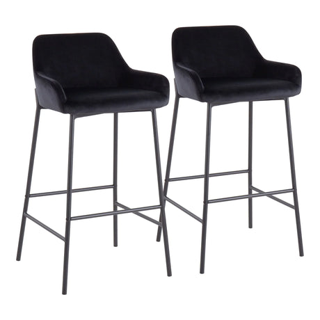 Daniella - Industrial Fixed Height Bar Stool (Set of 2) - Furniture Home Direct