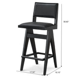 Keira - Bar Stool (Set of 2) - Black - Furniture Home Direct