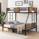 Modern Metal Bunk Bed With Dual Side Ladder And Metal Desig - Furniture Home Direct
