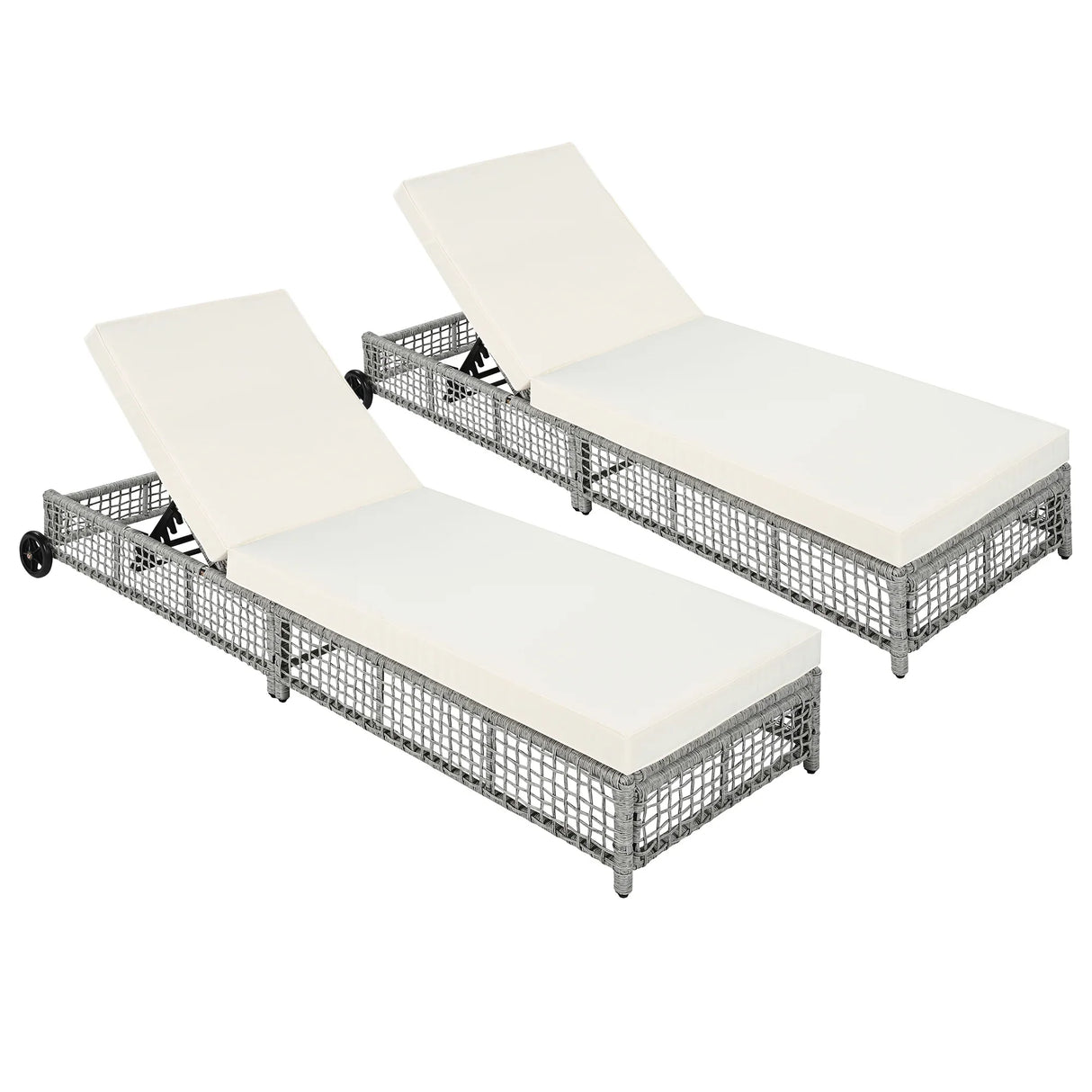 Outdoor Lounge Chair - Beige - Furniture Home Direct