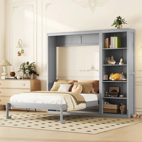 Murphy Wall Bed With Shelves - Furniture Home Direct