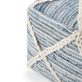 Cowan - Handcrafted Square Pouf - Furniture Home Direct