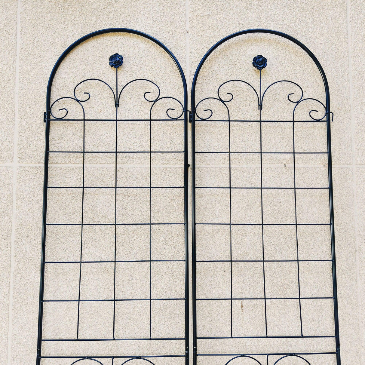 Metal Garden Trellis For Climbing Plants Outdoor Rustproof Plant Support Rose Trellis Netting Trellis - Furniture Home Direct