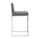 Fuji - Contemporary High Back Counter Stool, Functional Design - Furniture Home Direct