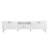 Gaines - High Gloss TV Stand - White - Furniture Home Direct