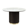 Clayten - Around Dining Table - Marble / Espresso - Furniture Home Direct