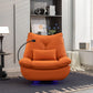 270 Swivel Glider Recliner Chair, Power Recliner Rocking Chair, USB Port Charge For Nursery Chair With Atmosphere Lamp For Living Room Bedroom Apartment - Furniture Home Direct