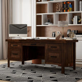 Sausalito - Executive Desk - Whiskey - Furniture Home Direct