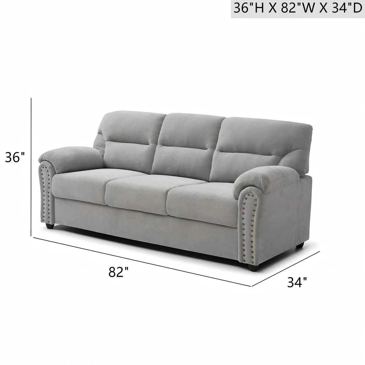 Hamilton - Sofa With Nailhead Trim - Furniture Home Direct