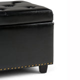 Hamilton - Upholstered Storage Ottoman - Furniture Home Direct