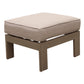 Patio Indoor Outdoor Aluminum Ottoman Footstool With Cushion - Furniture Home Direct