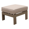 Patio Indoor Outdoor Aluminum Ottoman Footstool With Cushion - Furniture Home Direct