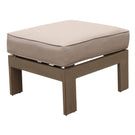 Patio Indoor Outdoor Aluminum Ottoman Footstool With Cushion - Furniture Home Direct