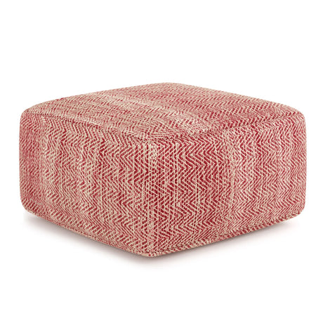 Nate - Handcrafted Square Pouf - Furniture Home Direct