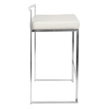 Fuji - Contemporary, Stackable Elegant Counter Stool (Set of 2) - Furniture Home Direct
