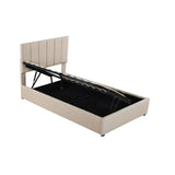 Upholstered Platform Bed With A Hydraulic Storage System - Furniture Home Direct