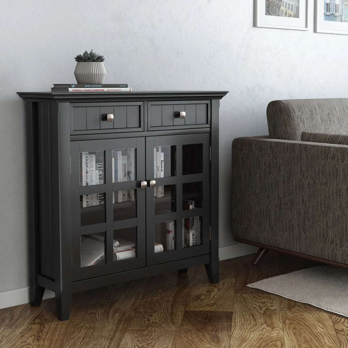 Acadian - Handcrafted Entryway Storage Cabinet - Furniture Home Direct