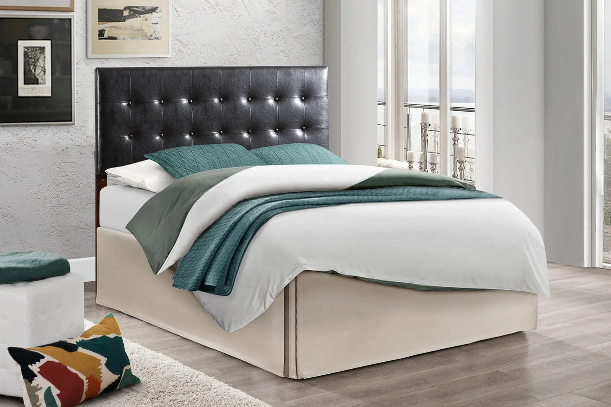 Versatile Adjustable Headboard - Black - Furniture Home Direct