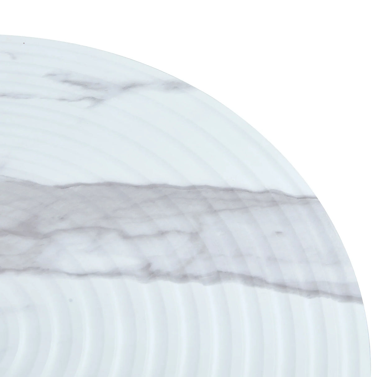 Elegant White Marble Round Coffee Table - Furniture Home Direct