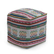 Inca - Handcrafted Peruvian Print Square Pouf Ottoman - Multicolor - Furniture Home Direct