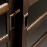 Burlington - Medium Storage Cabinet - Mahogany Brown - Furniture Home Direct