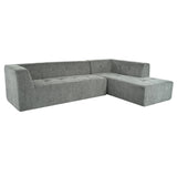 Modular Sectional Sofa in Chenille for Living Rooms Gray - Furniture Home Direct