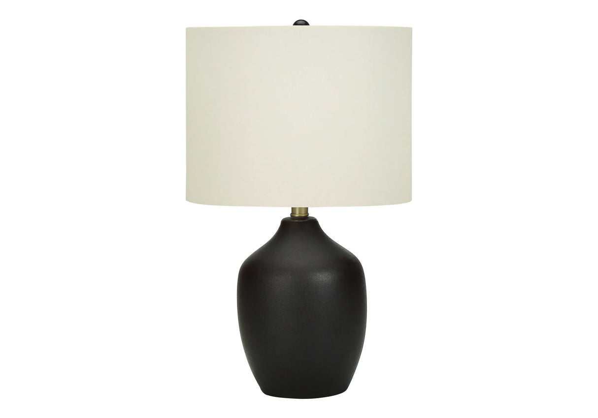 Lighting, Table Lamp, Ceramic, Transitional - Black / Cream - Furniture Home Direct