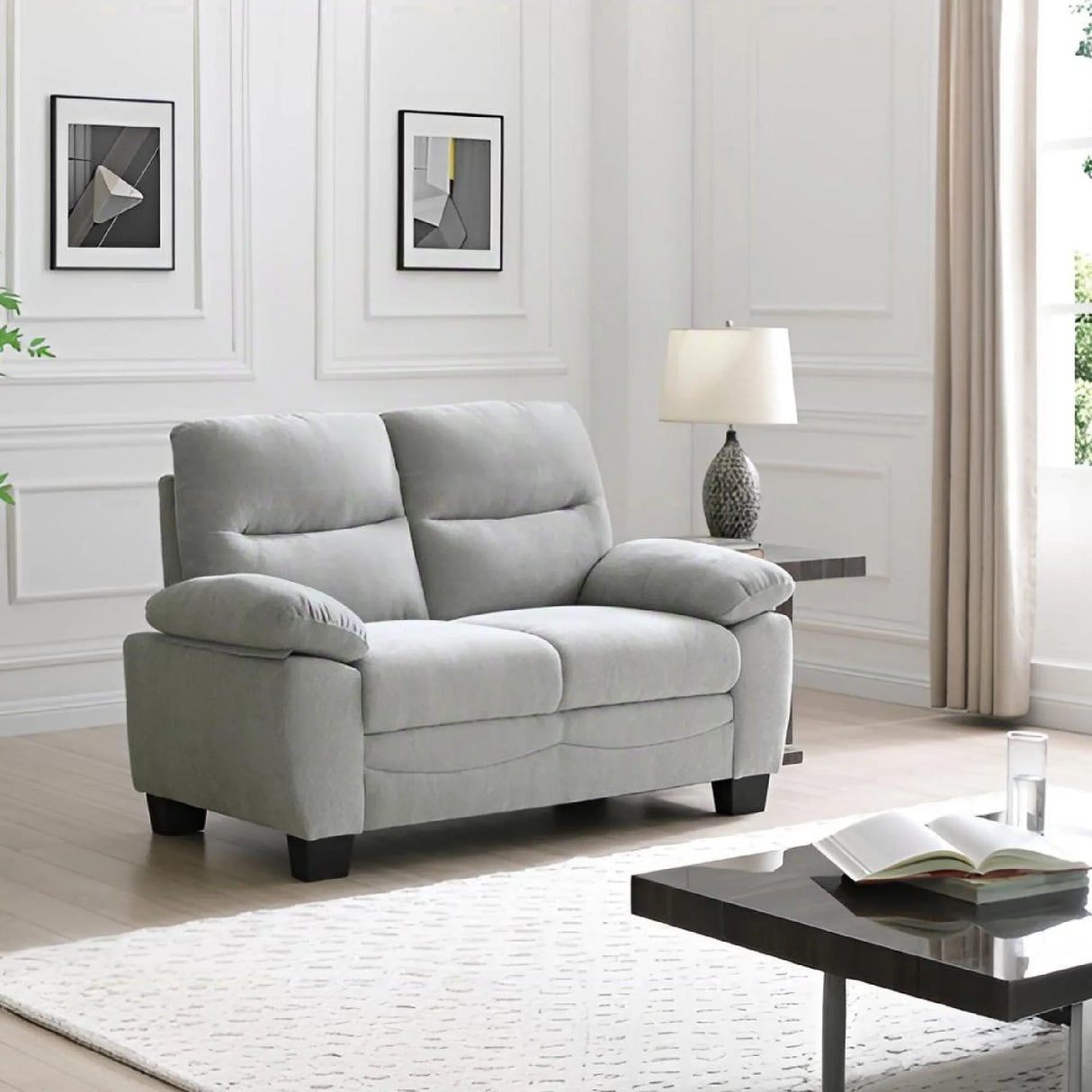 Summerton - Loveseat With Pillow Top Arms And Removable Back - Furniture Home Direct