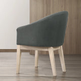 Neroli - Fabric Barrel Accent Chair (Set of 2) - Gray - Furniture Home Direct