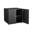 Office Furniture Copier Cabinet 2 Door Steel Copier Stand Mobile Pedestal File Printer Stand - Furniture Home Direct