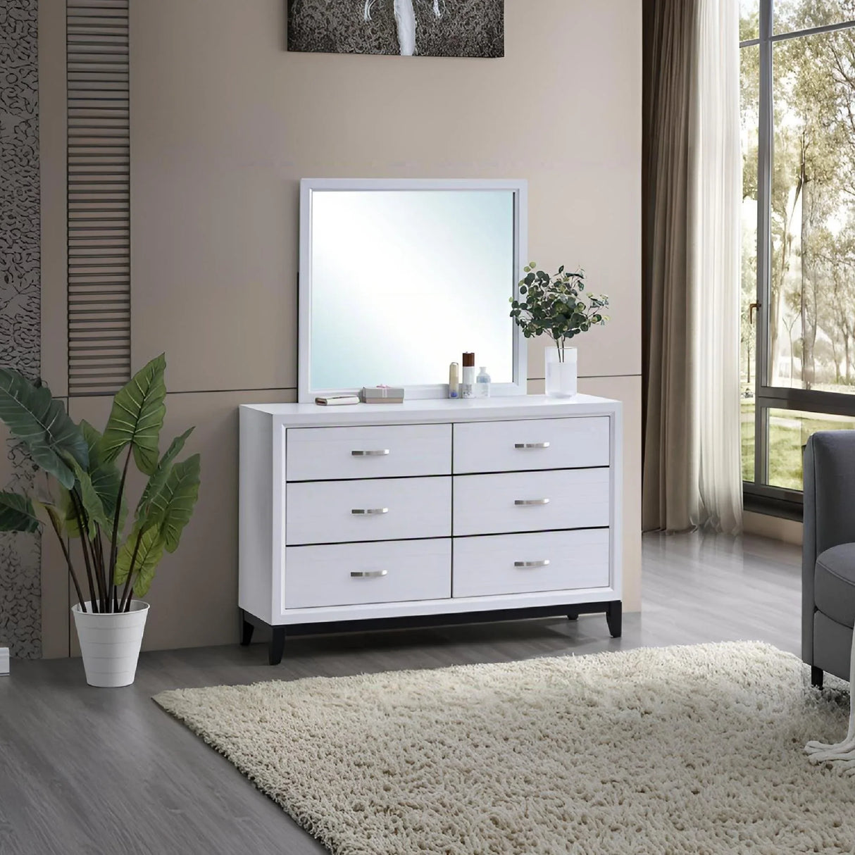 Glasgow - Dresser With 6 Drawers - Furniture Home Direct