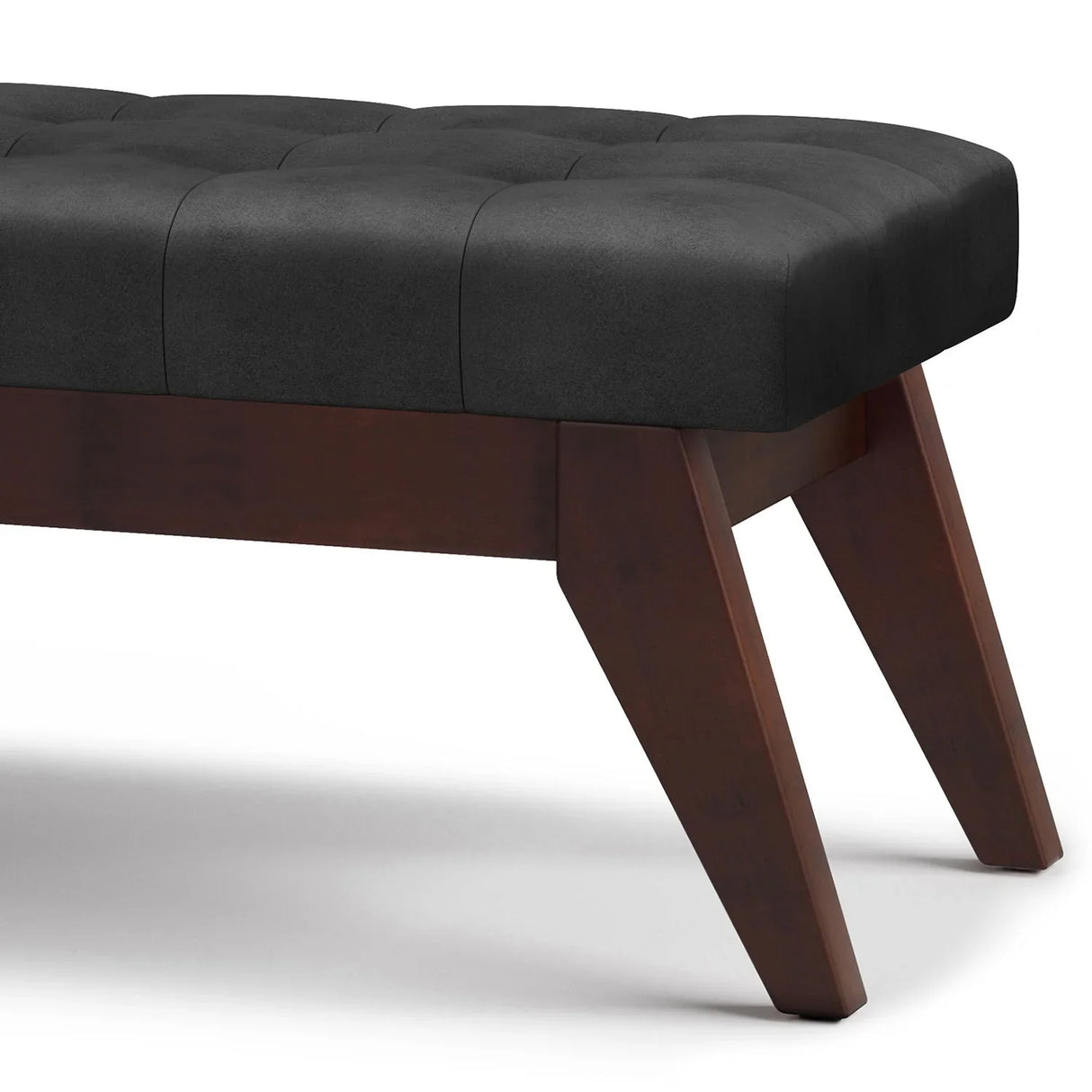 Draper - Upholstered Mid Century Tufted Ottoman Bench - Furniture Home Direct